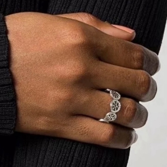 Silver Or Gold Swarovski crystal ring by Tory Burch - Picture 4 of 4